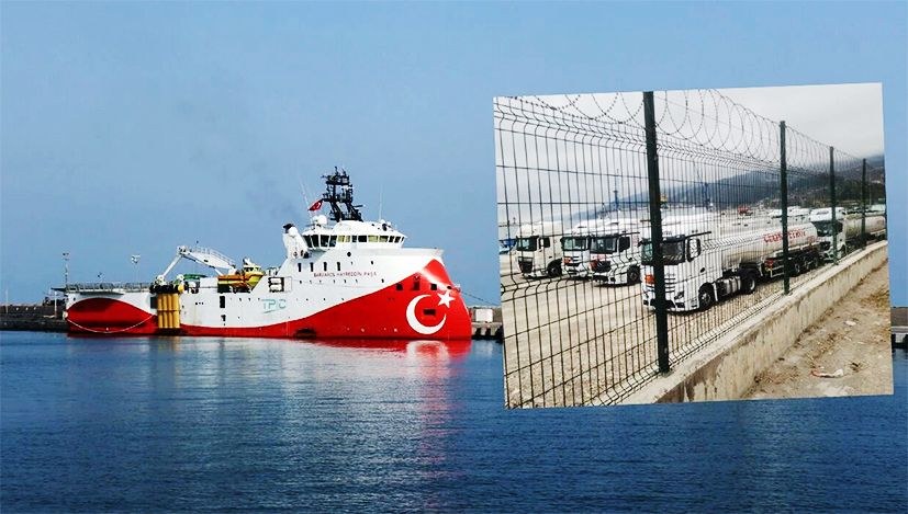 Kastamonu İnebolu Limanı'nda Barbaros Hayreddin Paşa sismik araştırma gemisine 23 tankerlik dev yakıt ikmali yapıldı. İ…