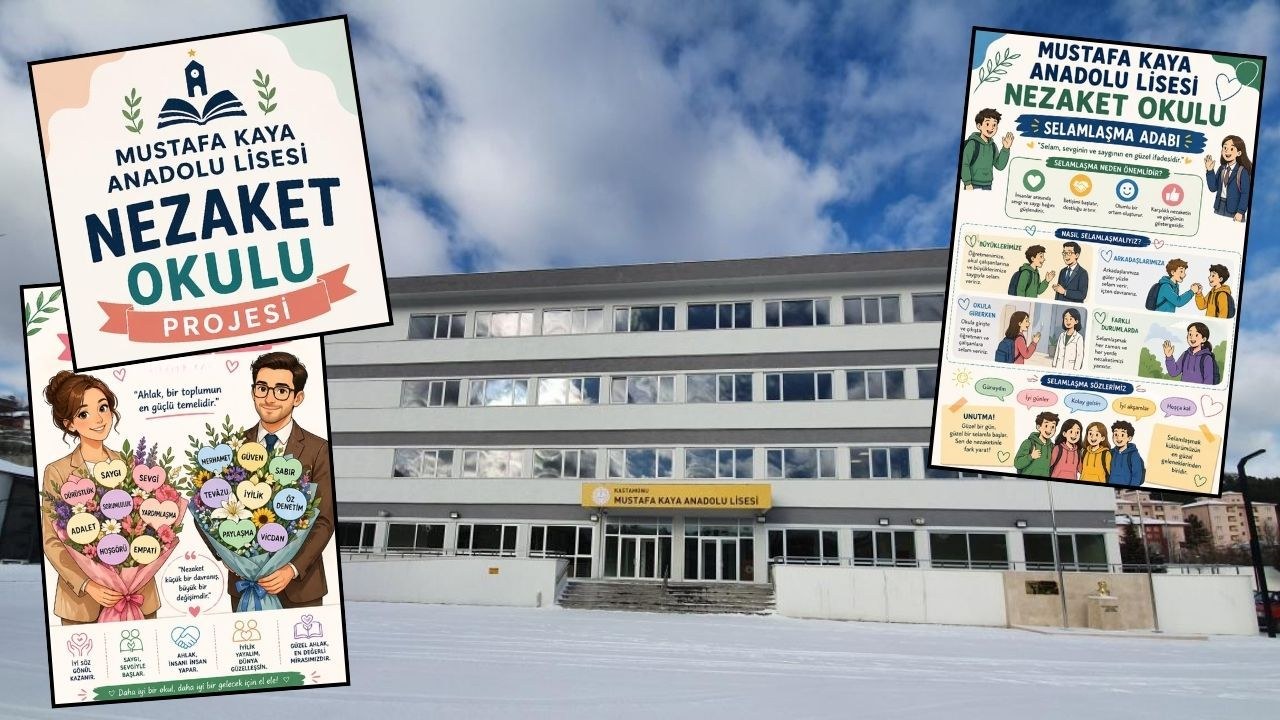 Kastamonu Mustafa Kaya Anadolu Lisesi'nin başlattığı Nezaket Okulu Projesi ile öğrencilerin karakter gelişimi ve sosyal…