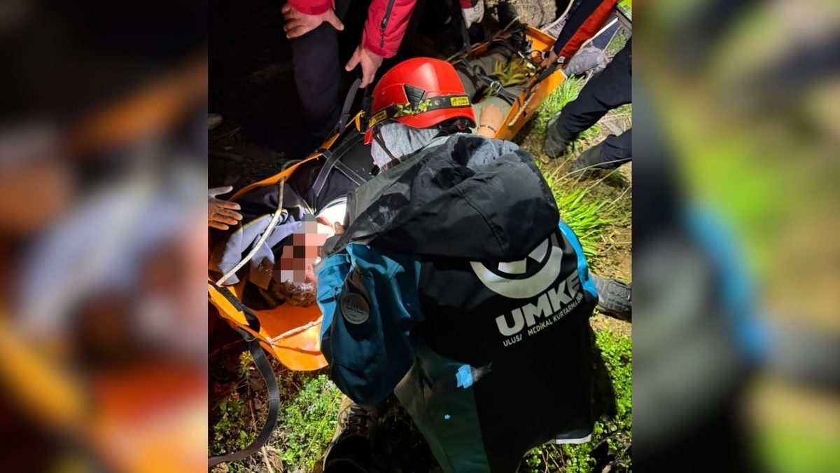 Kastamonu Küre'de Karadonu köyü mevkisinde uçurumdan düşen 22 yaşındaki genç, UMKE ekiplerinin zorlu gece operasyonuyla…