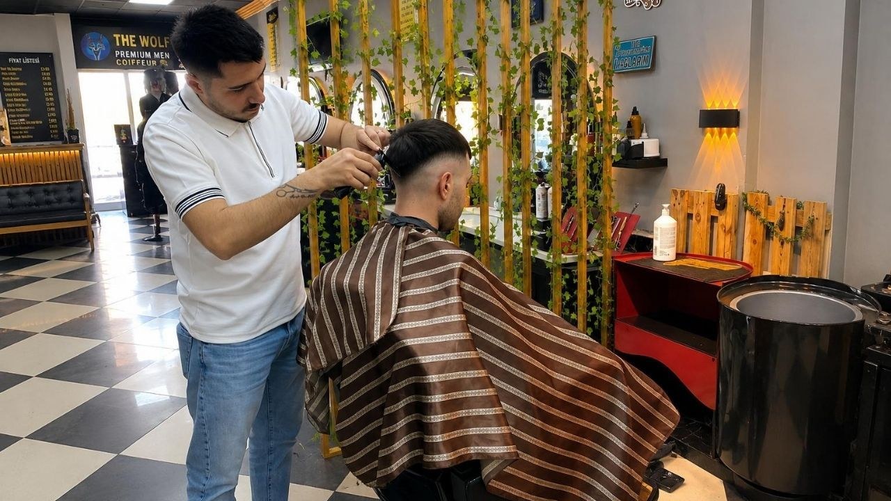 Kastamonu'da Berberler Bayram Mesaisinde: Fransız Saç Modeli Rüzgarı