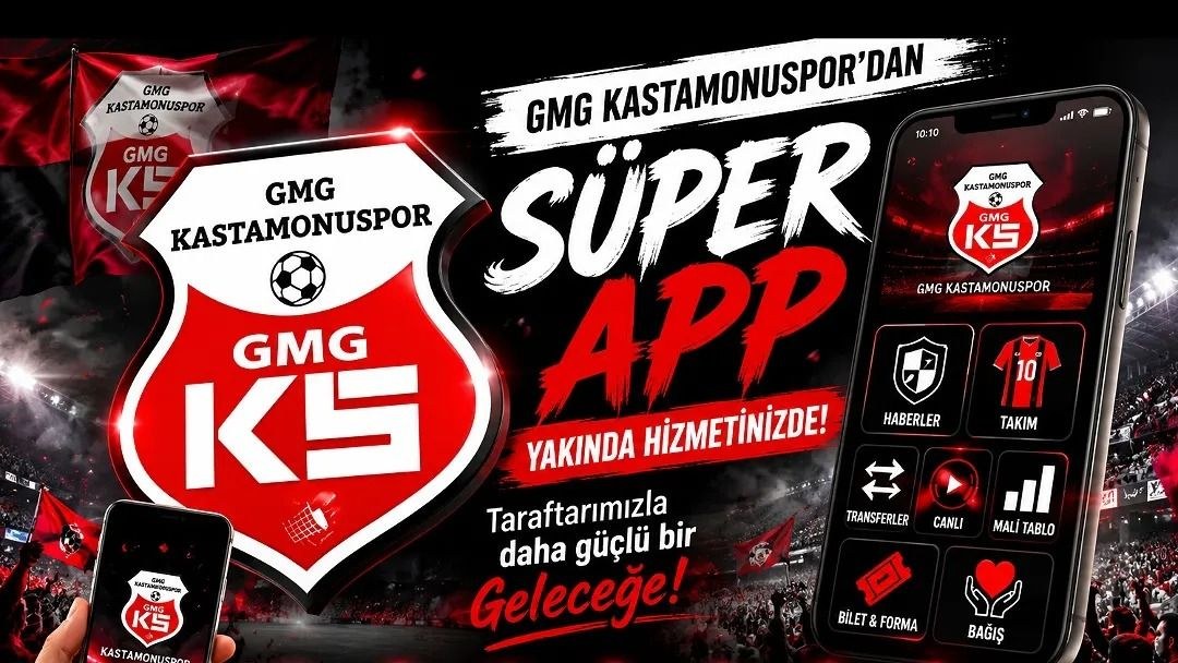 Kastamonuspor'dan Dijital Hamle: Süper App Taraftarla Buluşuyor