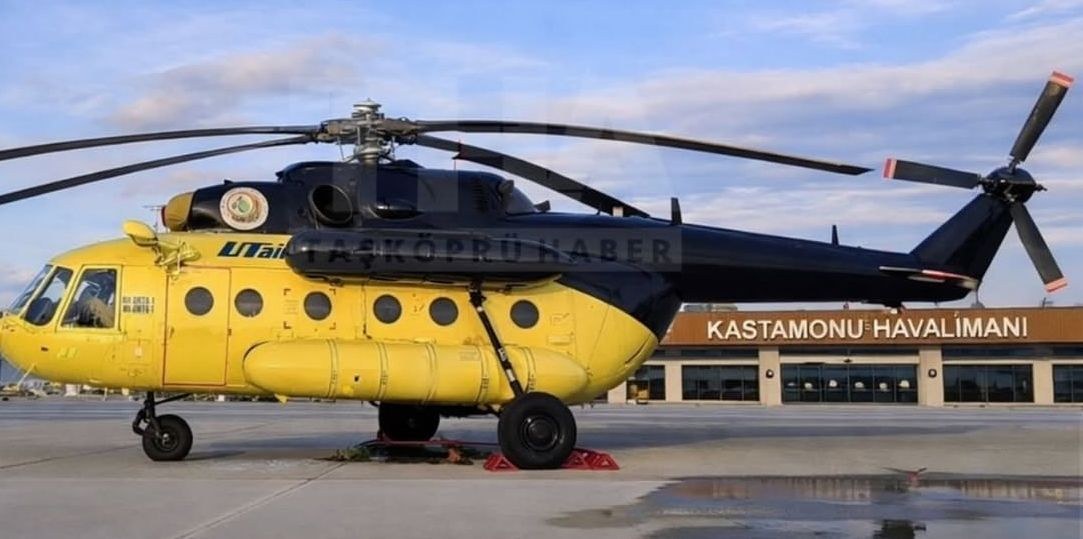 Kastamonu'da Yangın Helikopteri Konuşlandı: Havalimanı Üs Oldu